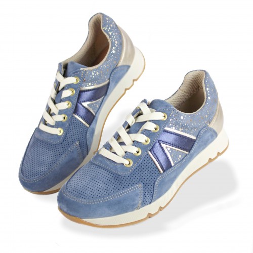 Sneakers de piel combinados modelo FARO