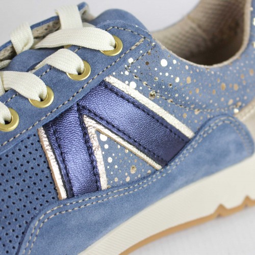 Sneakers de piel combinados modelo FARO