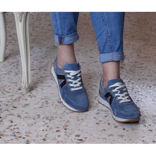 Sneakers de piel combinados modelo FARO