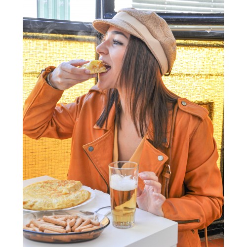 Cazadora de piel con cierre de cremallera modelo SUR Zerimar - 3