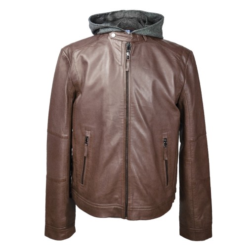 Cazadora combinada con tejido desmontable modelo Teror