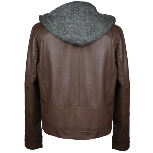 Cazadora combinada con tejido desmontable modelo Teror