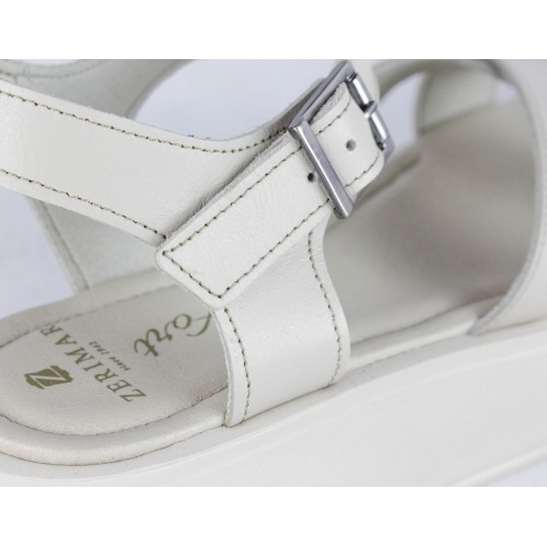 Sandalias de piel con plataforma modelo NFT