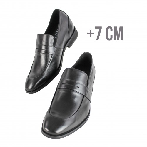 Zapatos de piel con alzas interiores + 7 cm modelo FLORES