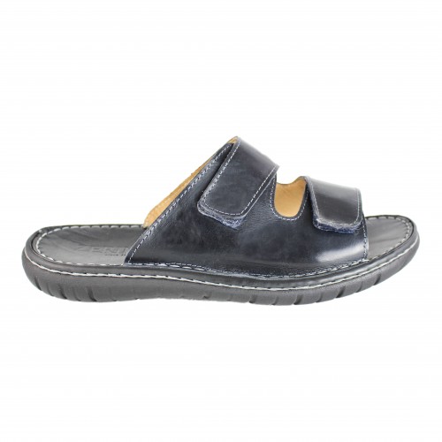 Sandalia de piel ajustable con velcro modelo JOUSKA