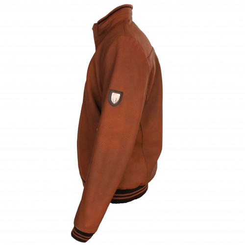 Chaqueta de cuero perforada modelo ITALIA