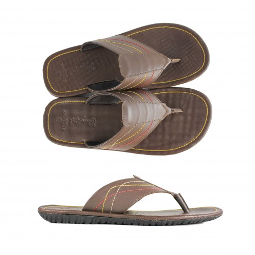 Chanclas de piel modelo AQUINO