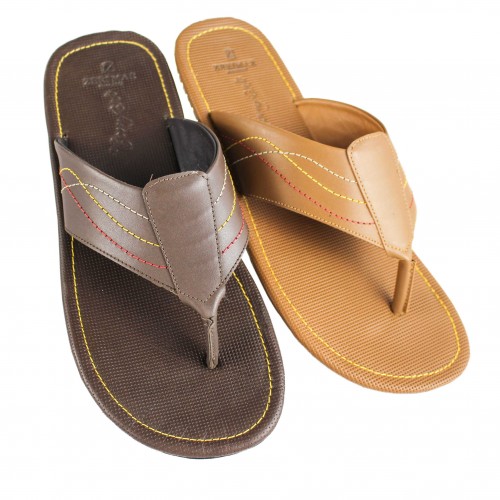 Chanclas de piel modelo AQUINO