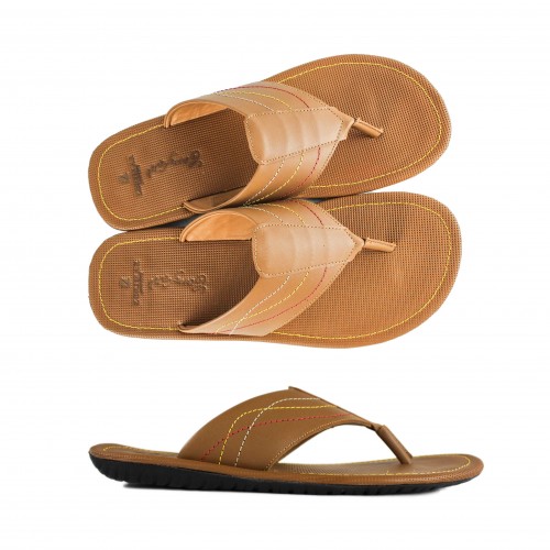 Chanclas de piel modelo AQUINO