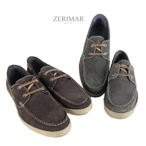 Zapatos de piel serraje con cordones modelo CALIFORNIA
