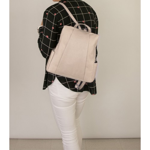 Mochila de piel natural con cierre trasero antirrobo Zerimar - 15