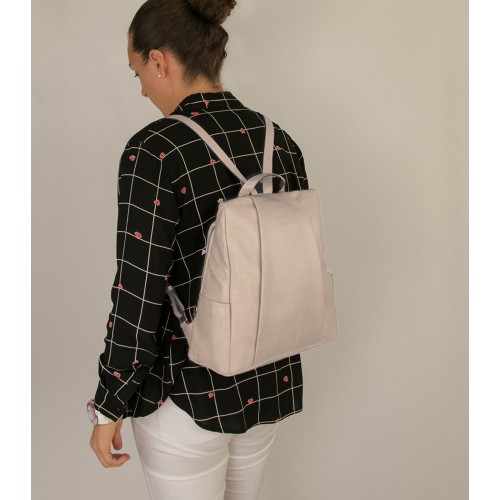 Mochila de piel natural con cierre trasero antirrobo Zerimar - 15