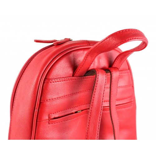 Mochila de piel natural 31x24x10 cm THEORY