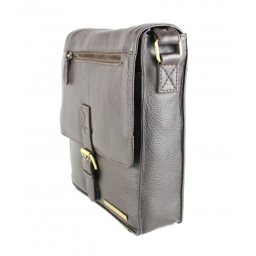 Bandolera de piel estilo vintage con cremalleras CHAPA Zerimar - 1