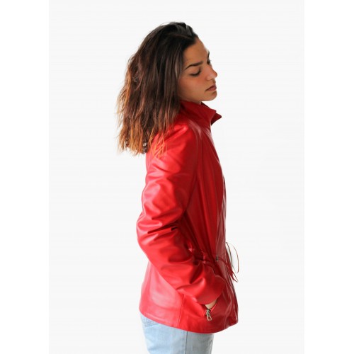 Chaqueta de piel con cremallera modelo KINLEY