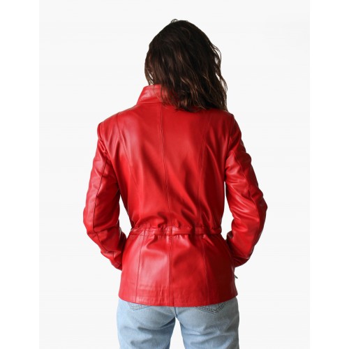 Chaqueta de piel con cremallera modelo KINLEY