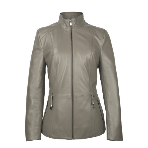 Chaqueta de piel con cremallera modelo KINLEY