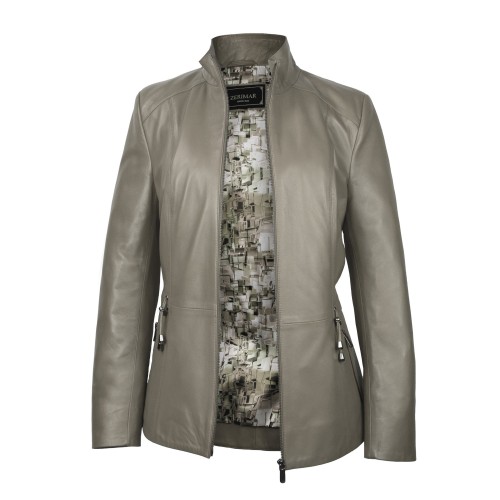 Chaqueta de piel con cremallera modelo KINLEY