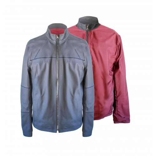 Chaqueta de cuero reveresible bicolor BLAGRAN