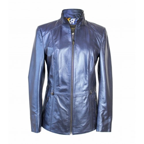 Chaqueta de piel con cremallera modelo KINLEY