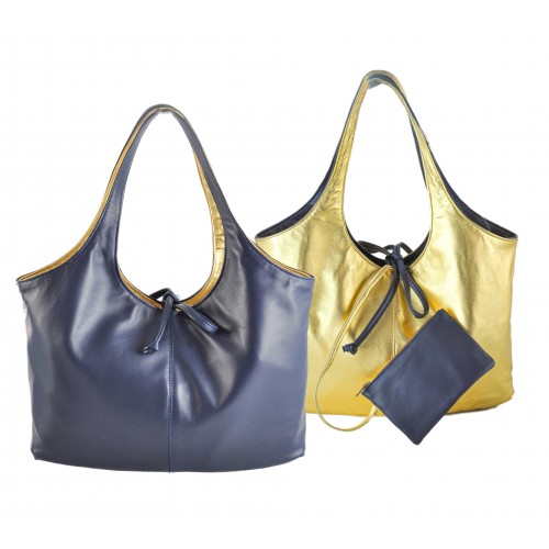 Bolso reversible de piel 32x19x12 cm modelo IMPERIO Zerimar - 7