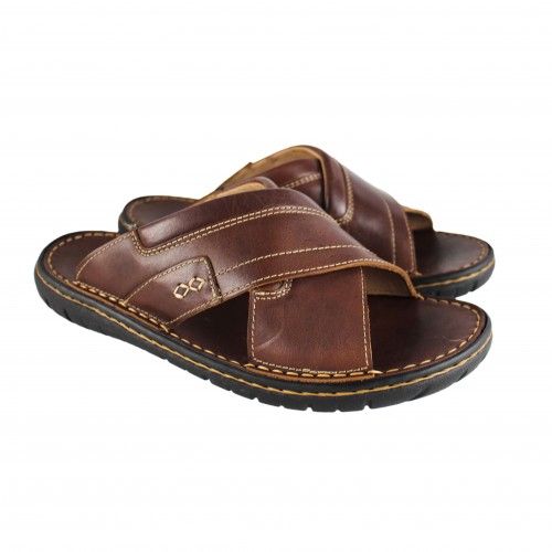 Sandalia de piel cruzada modelo JAMADA