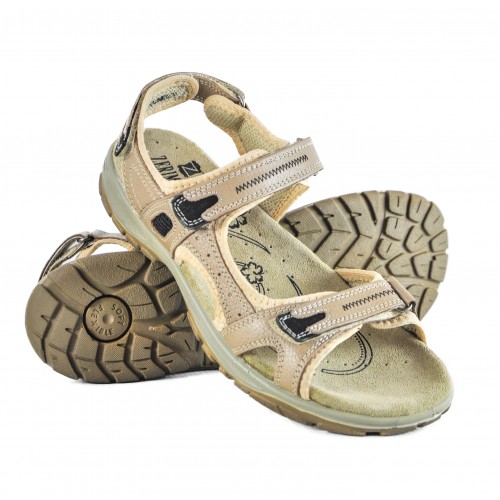 Sandalias de piel de trekking o senderismo para mujer