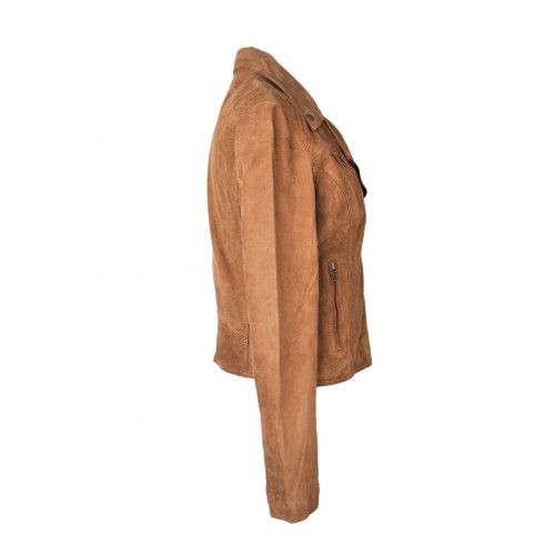 Chaqueta de ante tipo perfecto modelo CANELA