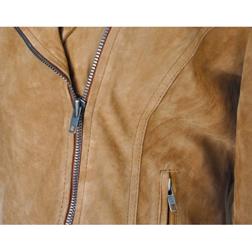 Chaqueta de ante tipo perfecto modelo CANELA