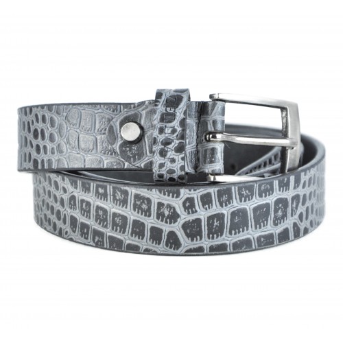 Cinturon de piel grabado modelo CRYSIS