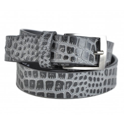 Cinturon de piel grabado modelo CRYSIS