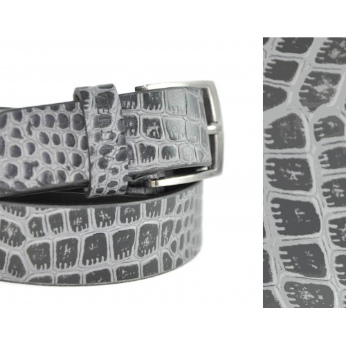 Cinturon de piel grabado modelo CRYSIS