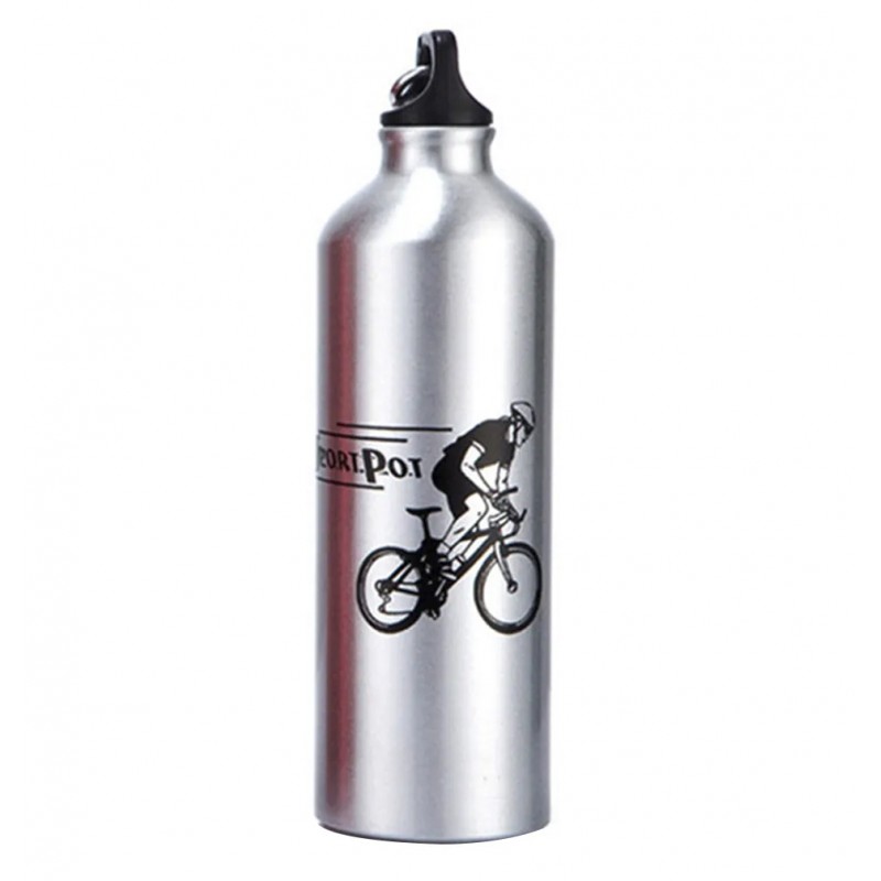 Botella de agua aluminio ciclismo 500ml - Quads