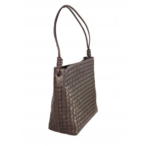 Bolso grande de piel trenzada BRAILE 48x13x28 cm