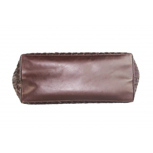 Bolso grande de piel trenzada BRAILE 48x13x28 cm