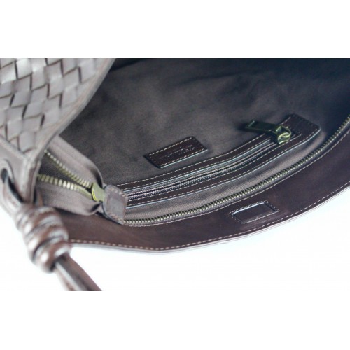 Bolso grande de piel trenzada BRAILE 48x13x28 cm