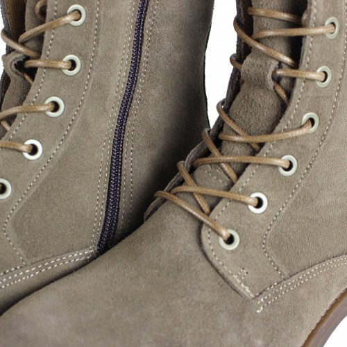 Botas estilo militar con cremallera modelo DIER