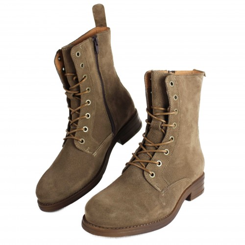Botas estilo militar con cremallera modelo DIER