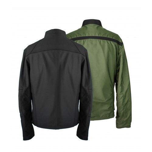 Chaqueta de cuero reveresible bicolor BLAGRAN