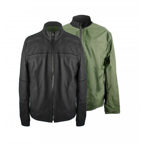 Chaqueta de cuero reveresible bicolor BLAGRAN