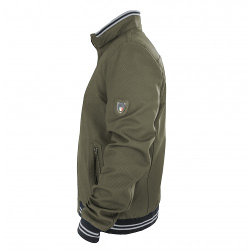 Chaqueta de cuero perforada modelo ITALIA