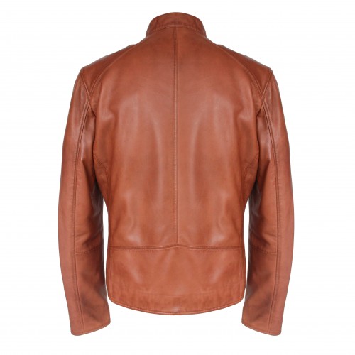 Chaqueta de piel con cremallera NAULE