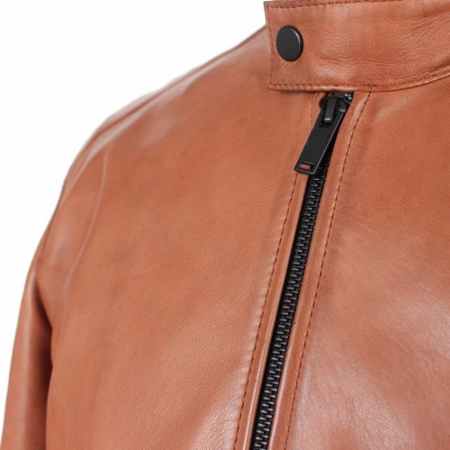 Chaqueta de piel con cremallera NAULE