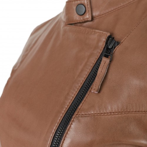 Chaqueta heavy de piel modelo PALOMA