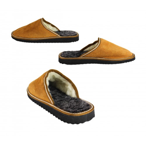 Pantuflas de piel Double Face para estar por casa