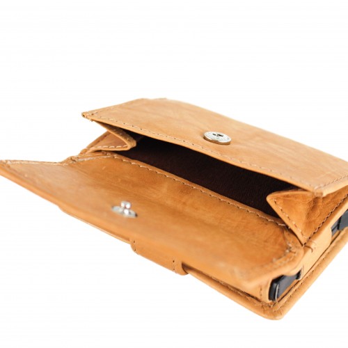 Cartera de piel con protección RFID para tarjetas 10x8x3 cm