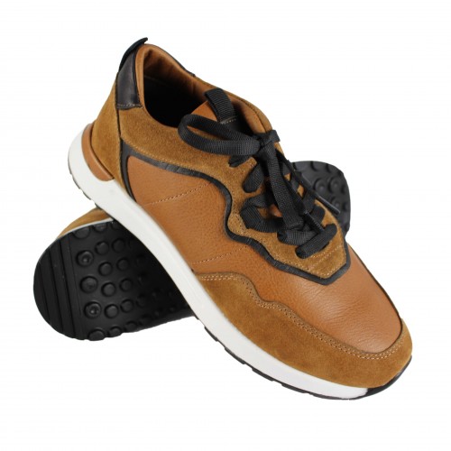 Sneakers de piel combinados...