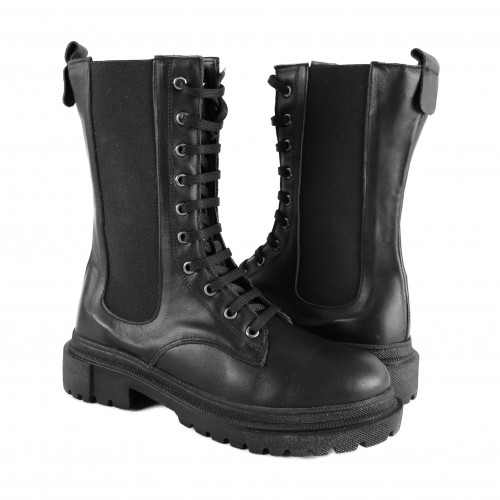 Botas estilo militar con...