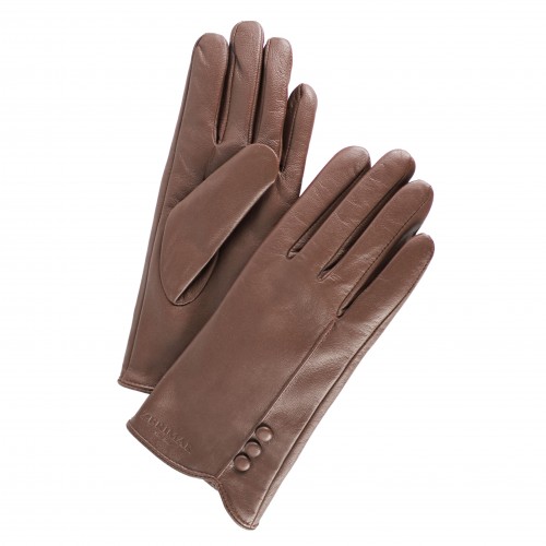 Guantes de piel para mujer...