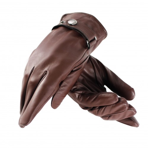 Guantes de piel con clip ajustable modelo BIRLE